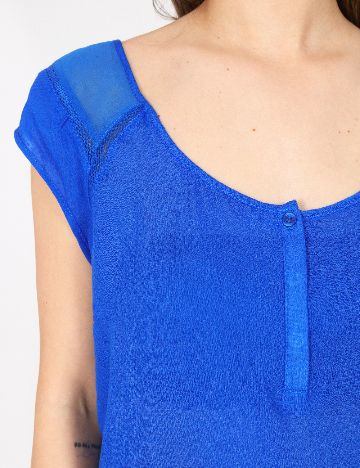 Top Bershka, albastru