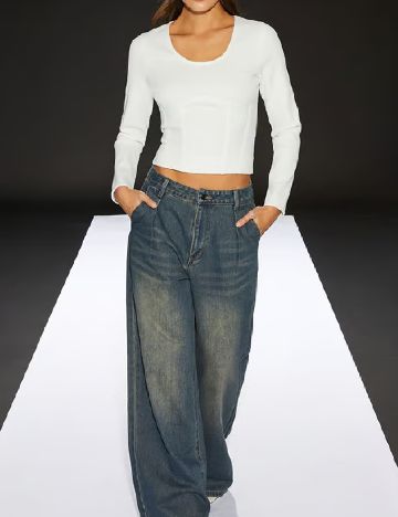 Bluza Runway, alb