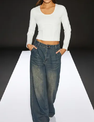 Bluza Runway, alb