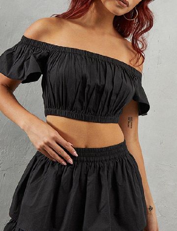 Top WAREHOUSE, negru
