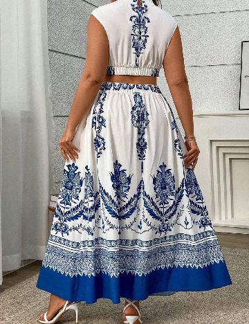 Rochie lunga SHEIN CURVE, alb