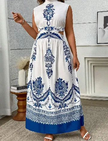 Rochie lunga SHEIN CURVE, alb