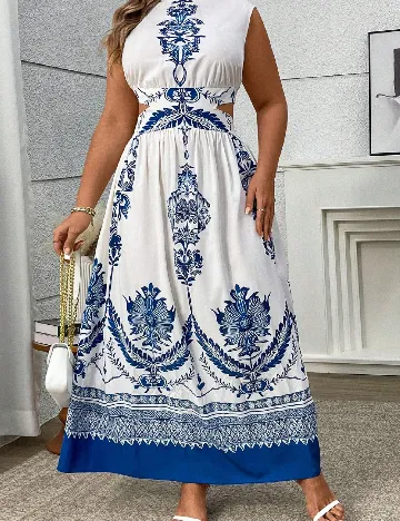 Rochie lunga SHEIN CURVE, alb
