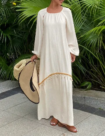 Rochie lunga SHEIN, ecru