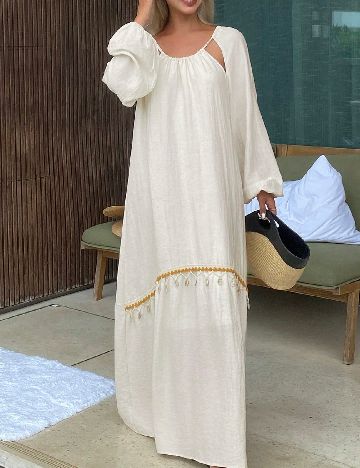 Rochie lunga SHEIN, ecru
