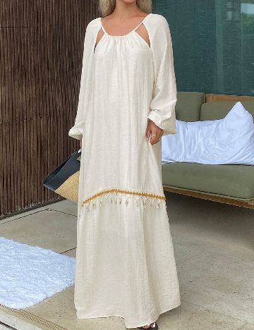Rochie lunga SHEIN, ecru