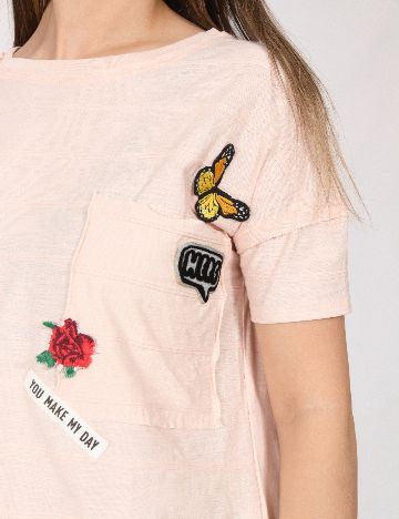 Tricou Zara, roz deschis