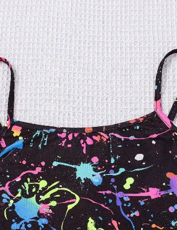 Salopeta Shein Kids, mix culori