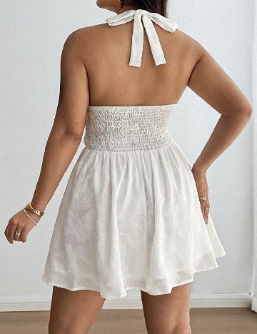 Rochie scurta SHEIN CURVE, alb