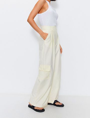 Pantaloni WAREHOUSE, crem