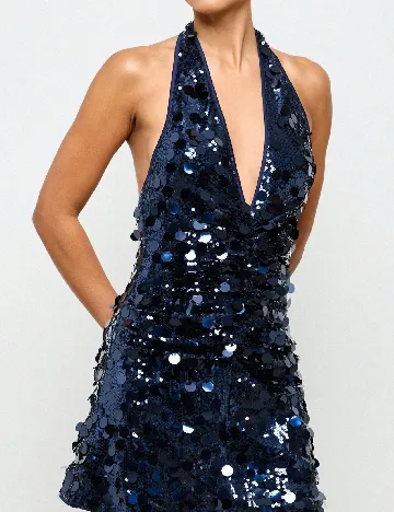 Rochie scurta SHEIN, bleumarin