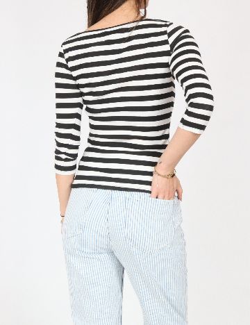 Bluza Zara, alb/negru