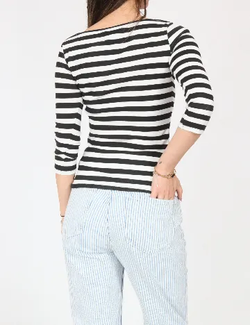 Bluza Zara, alb/negru