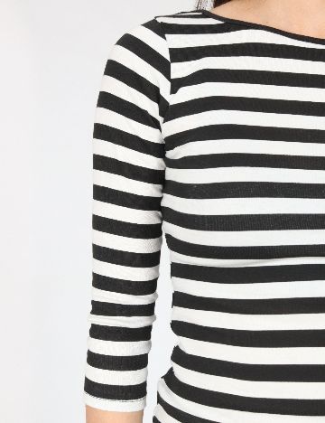Bluza Zara, alb/negru