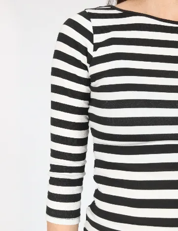 Bluza Zara, alb/negru