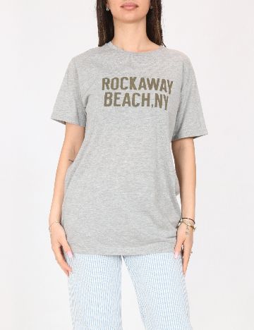 Tricou Pull&Bear, gri
