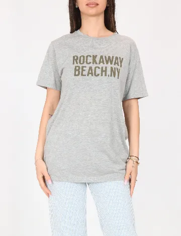Tricou Pull&Bear, gri