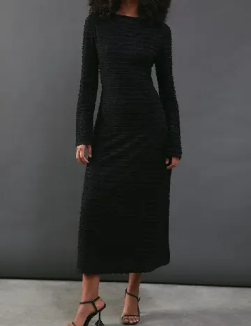 Rochie lunga WAREHOUSE, negru