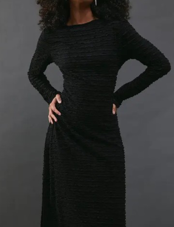 Rochie lunga WAREHOUSE, negru