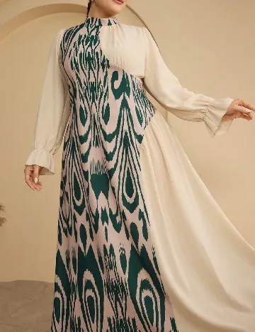 Rochie lunga SHEIN CURVE, mix culori