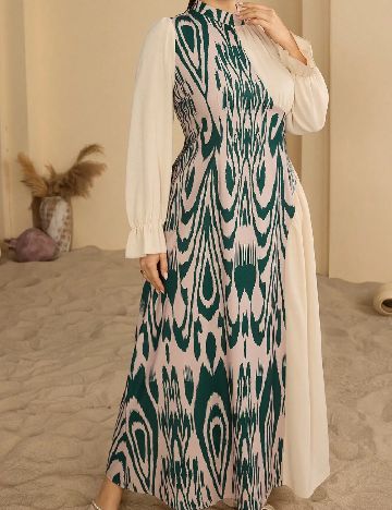 Rochie lunga SHEIN CURVE, mix culori