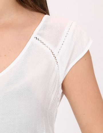 Top Bershka, alb