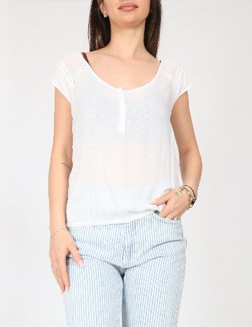 Top Bershka, alb