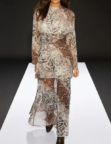 Rochie lunga Runway, imprimeu sarpe