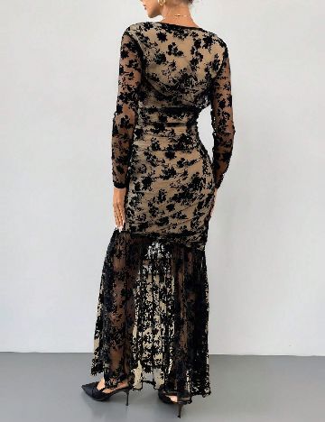 Rochie lunga SHEIN Maternity, negru