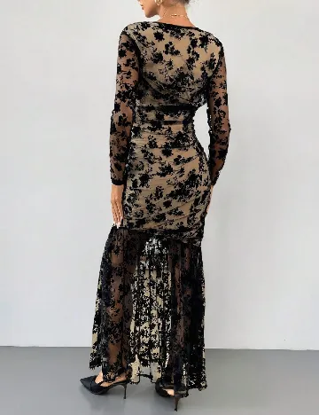 Rochie lunga SHEIN Maternity, negru