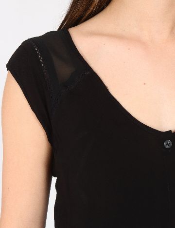 Top Bershka, negru