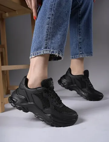 Adidasi Riccon, negru