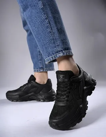 Adidasi Riccon, negru