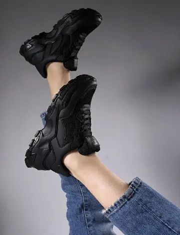 Adidasi Riccon, negru