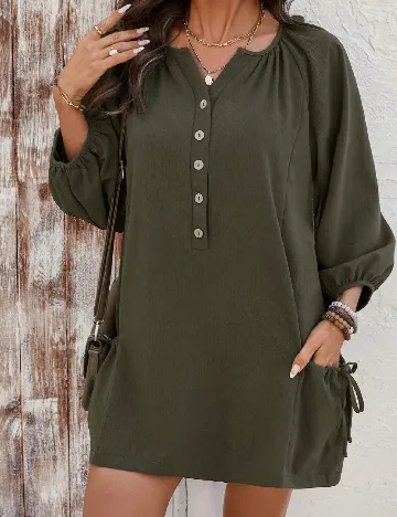 Rochie scurta SHEIN, verde