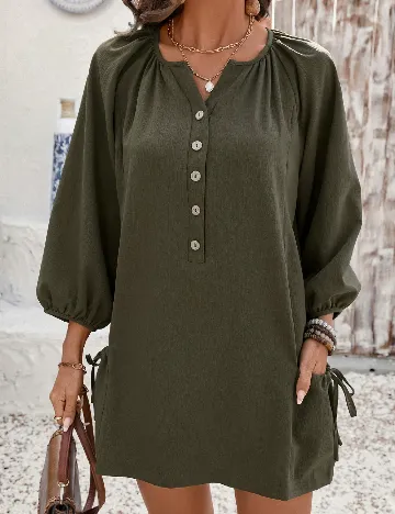 Rochie scurta SHEIN, verde