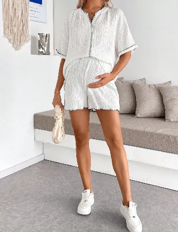 Compleu SHEIN Maternity, alb