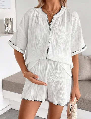 Compleu SHEIN Maternity, alb