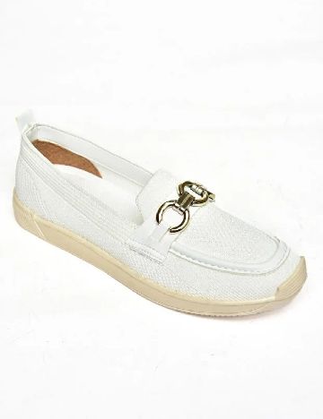 Mocasini Fox Shoes, alb
