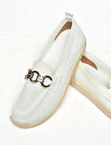 Mocasini Fox Shoes, alb