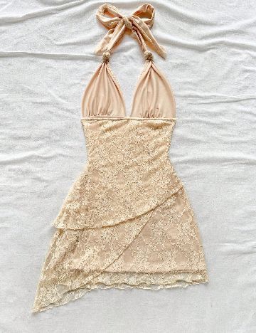 Rochie scurta SHEIN, crem