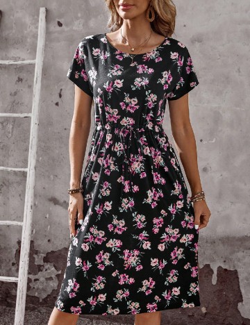 Rochie medie Emery Rose, floral print