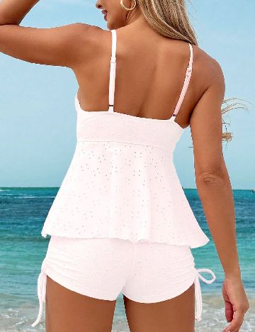 Costum de baie SHEIN, alb