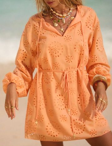 Rochie scurta SHEIN, portocaliu