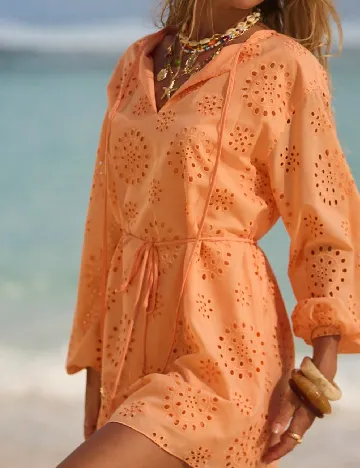 Rochie scurta SHEIN, portocaliu