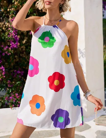 Rochie scurta SHEIN, alb