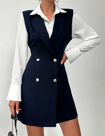 Rochie scurta SHEIN, bleumarin