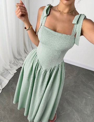 Rochie lunga SHEIN, verde
