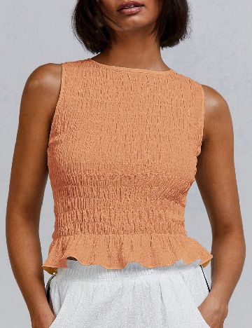 Top SHEIN, portocaliu