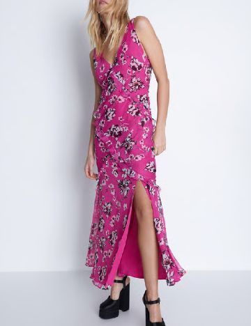 Rochie lunga WAREHOUSE, floral print
